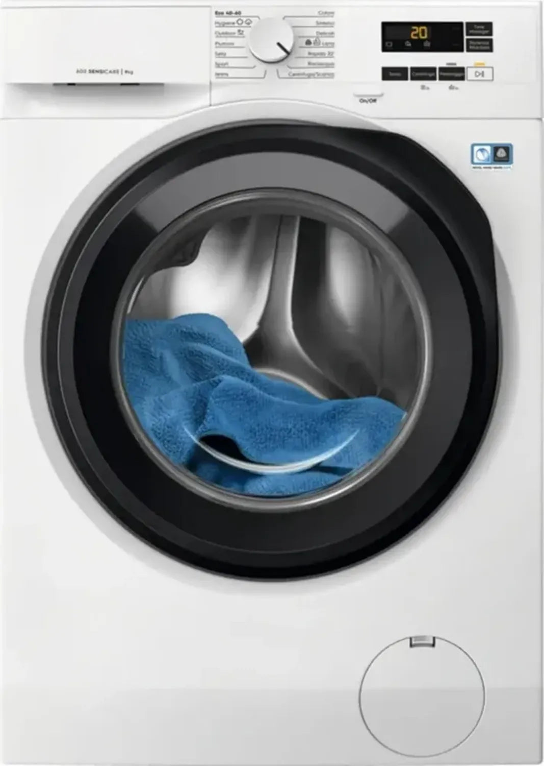 Lave-linge frontal 9 kg 1400 tr/min Classe énergétique A