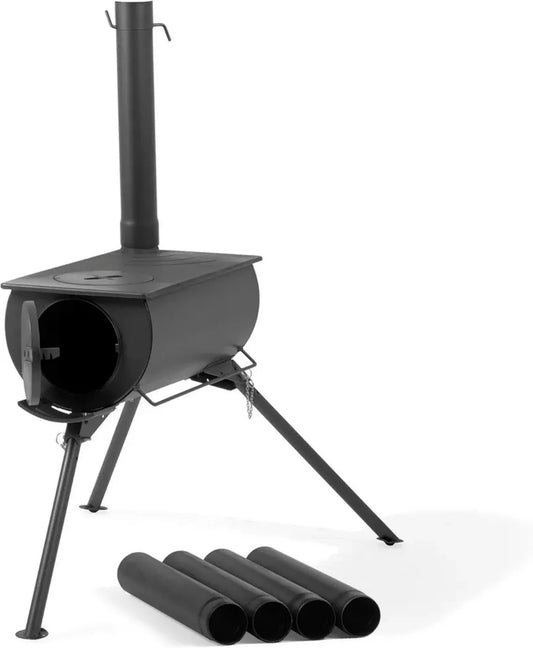 Poêle à Bois Portable pour Tente - Chauffage Extérieur et Camping
