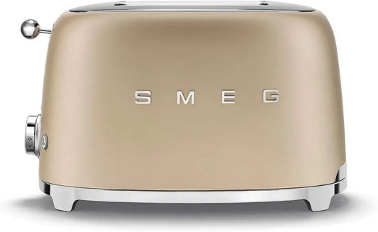 Grille-pain Smeg 2 Tranches 950W, Or Mat, Multifonction