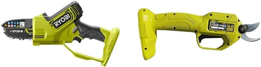 Élagueur et Sécateur Électriques 18V Ryobi One+ - Moteur Sans Charbon - Guide 10 cm - Lames Bypass en Acier Japonais SK5