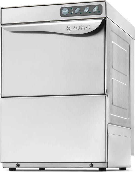 Lave-verres industriel KROMO AQUA 35 en inox, idéal pour bars et restaurants