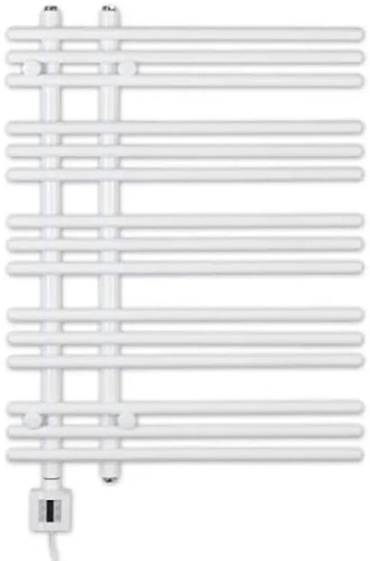 Chauffe-serviettes Électrique Blanc avec Cartouche, 800x500 mm