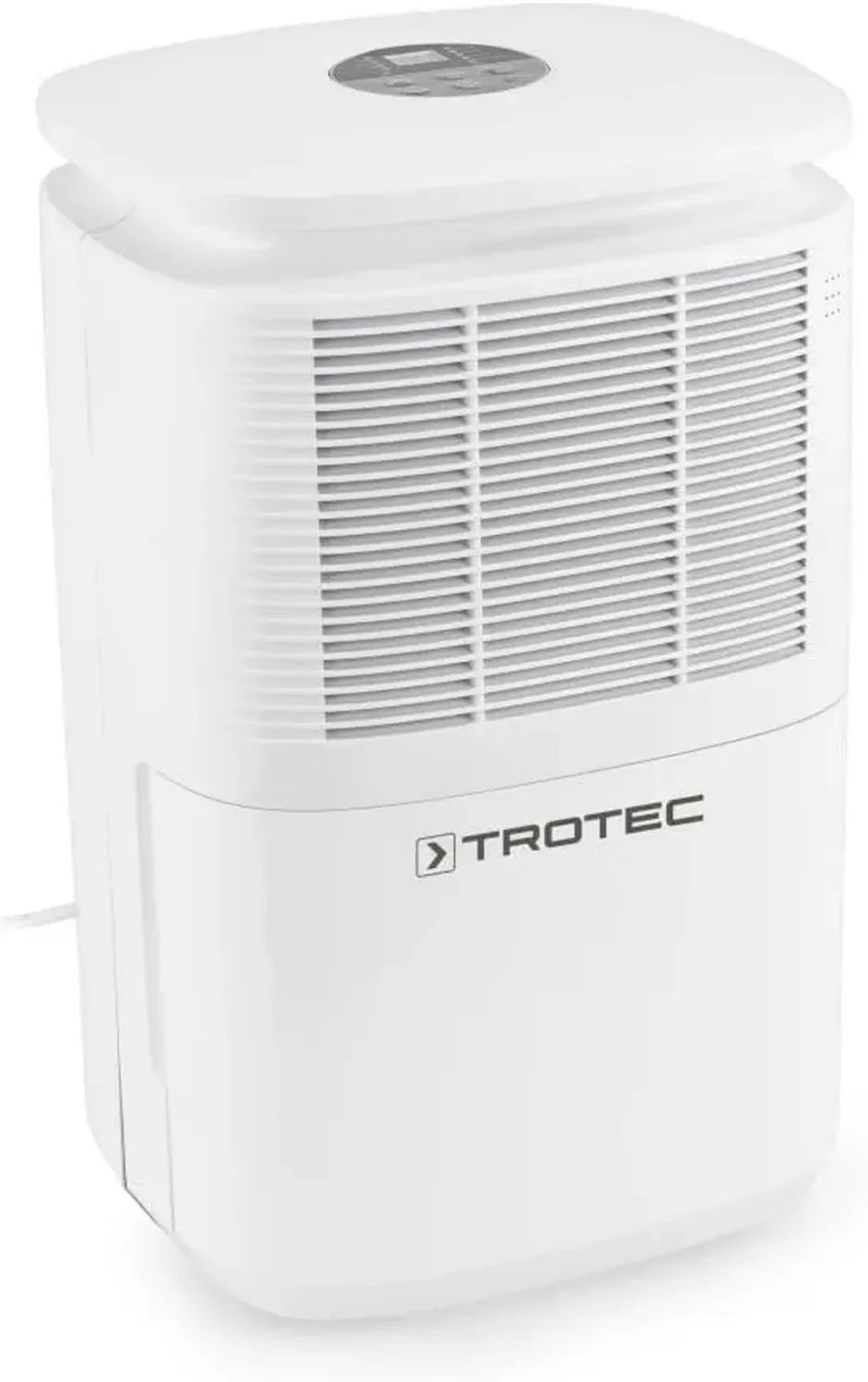 Déshumidificateur TROTEC TTK 30 E, 18L/jour, pour 25 m², 4 modes, hygrostat LED, minuterie, sécurité enfant, drainage continu