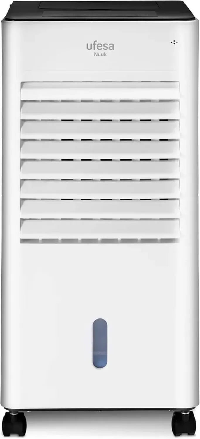 Climatiseur Mobile Ufesa CL604 3-en-1: Refroidissement, Ionisation et Ventilation, 65W, Écran Tactile, Réservoir 5L, Programmation 12h, Télécommande Incluse