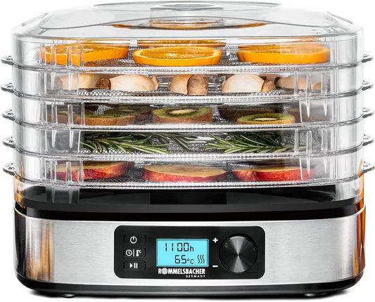 Déshydrateur Alimentaire Rommelsbacher DA 350 en Acier Inoxydable, 350W
