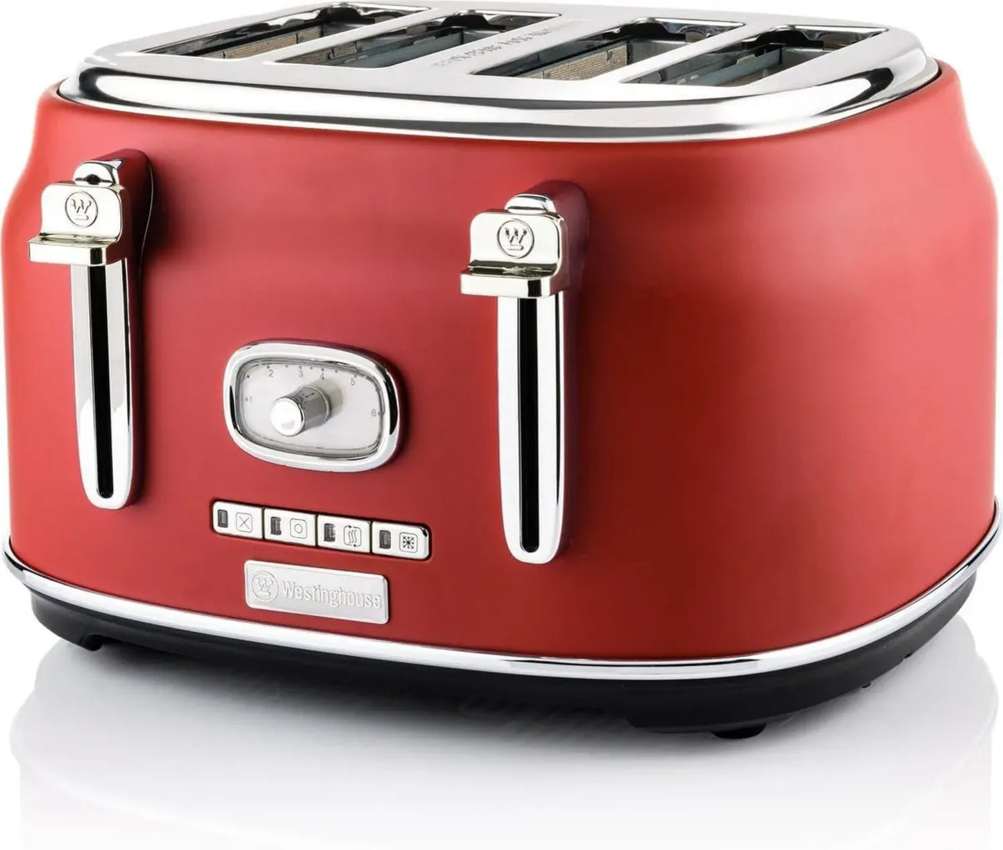 Grille-Pain Retro 4 Tranches Rouge Westinghouse