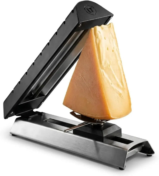 Appareil à Raclette Compact Louis Tellier - Pour 1 à 4 Personnes - 600W - Chaufferie Inclinée à 45° - Support Fromage Réglable et Pivotant