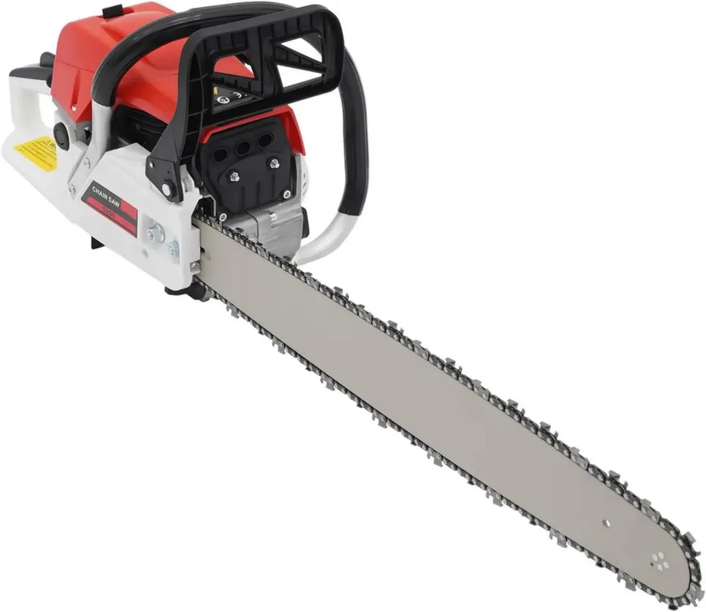 Tronçonneuse à essence 52 cm³, 7500 tr/min, 2 kW, chaîne 56 cm pour coupe et élagage