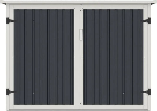 Abris Vélos en Acier Galvanisé Gris Anthracite pour 4 Vélos - 4 m²