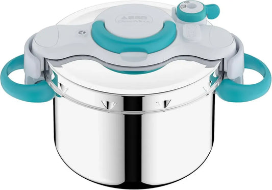 Autocuiseur SEB ClipsoMinut' Easy 7,5L avec poignées rabattables, 100 recettes incluses
