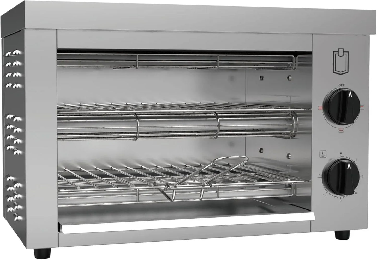 METRO Professional Grille-Pain/Four à Gratin, 49.2x28x33.4 cm, 300 W, Deux Niveaux