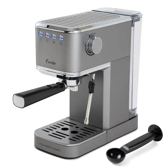 Machine à expresso 1350 W, 20 bars, vapeur pivotante, écran numérique, café glacé Vital Espresso Excelsa