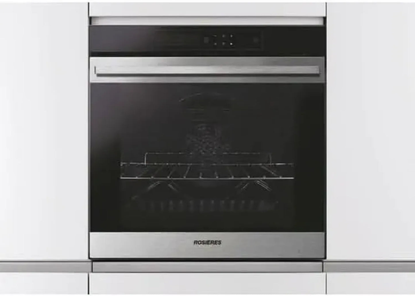 Four encastrable pyrolyse Rosières, 78L, multifonction, inox