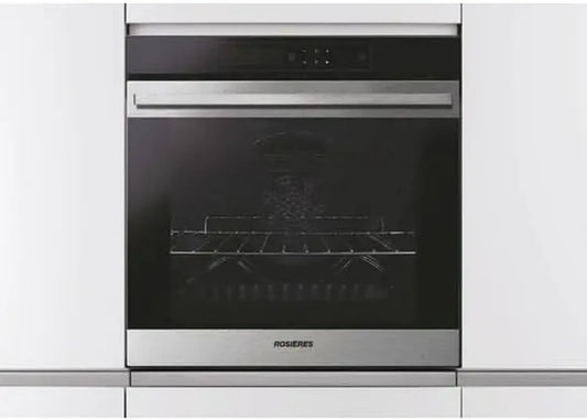 Four encastrable pyrolyse Rosières, 78L, multifonction, inox