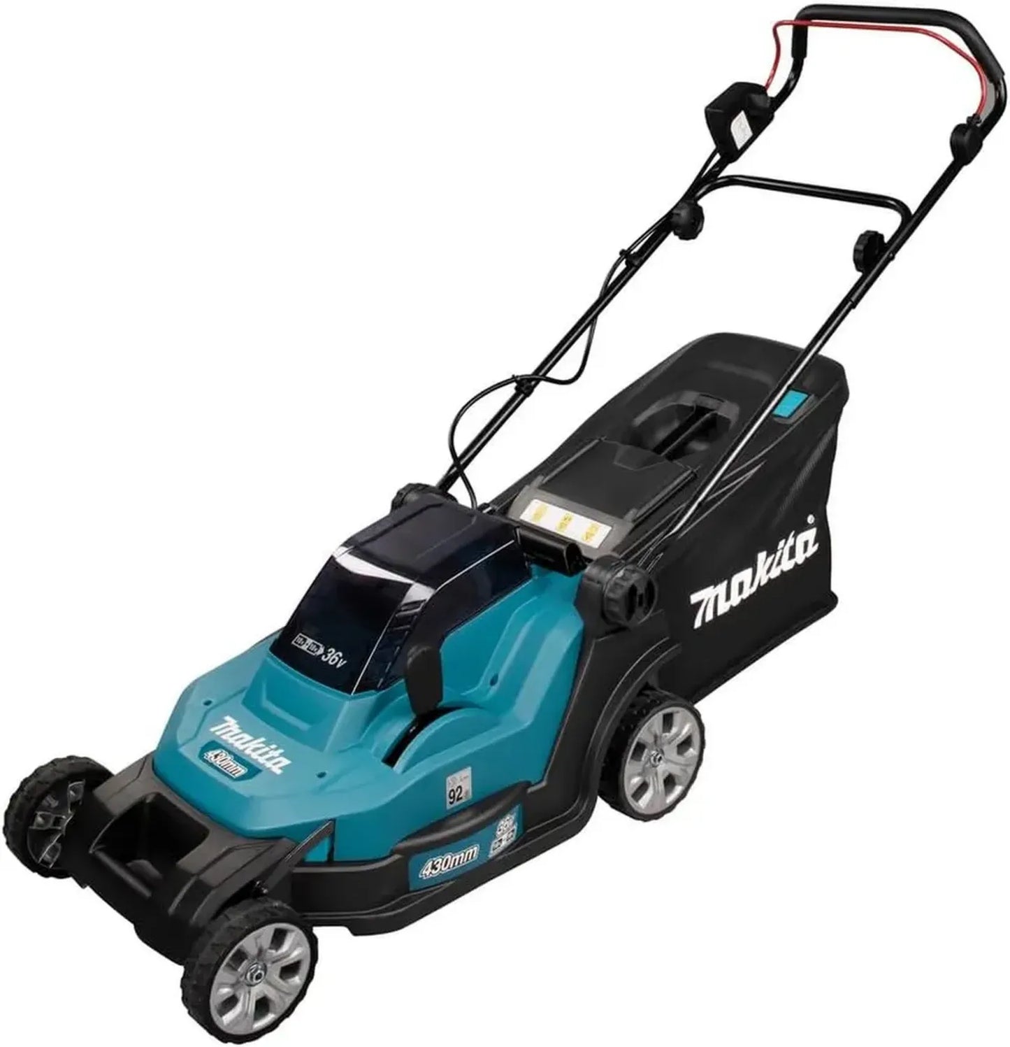 Tondeuse à gazon sans fil MAKITA 36V, compatible 2x18V Li-Ion, modèle DLM432Z