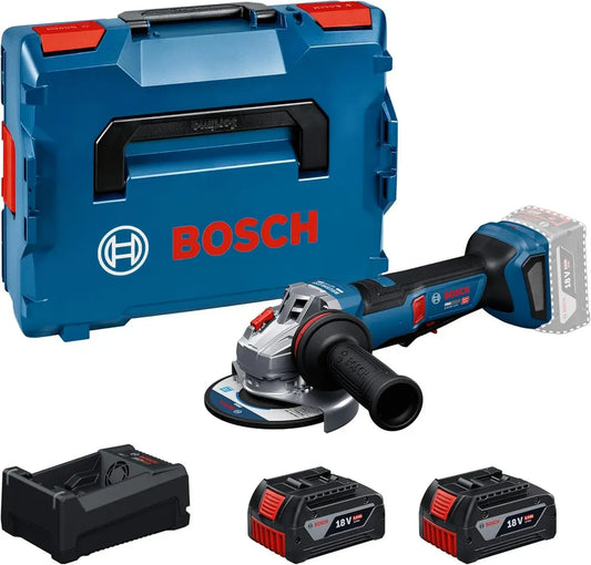 Meuleuse angulaire sans fil Bosch 18V PRO avec batterie et chargeur dans L-Boxx