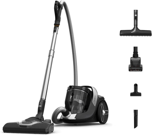 Aspirateur sans sac Rowenta, Écologique et Éco-conçu, Moteur Économique Silencieux, Filtration Haute Performance, Fabriqué en France, Green Force Cyclonic
